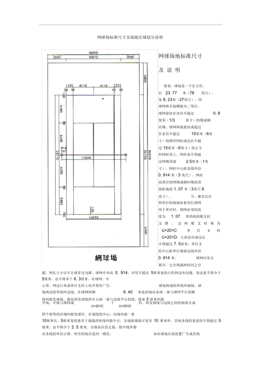 详细阅读:网球场尺寸标准尺寸国(网球场尺寸标准尺寸高度) 网球场尺寸标准尺寸国(网球场尺寸标准尺寸高度)